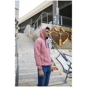 Rugby Division - Sweat capuche homme MultiSign Rose/Anthracite L