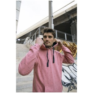 Rugby Division - Sweat capuche homme MultiSign Rose/Anthracite M