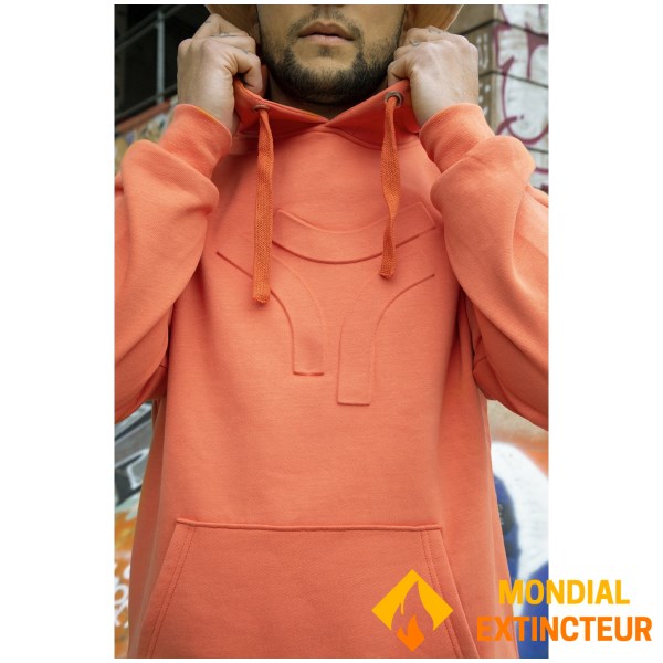 Rugby Division - Sweatshirt à capuche homme 3D corail S