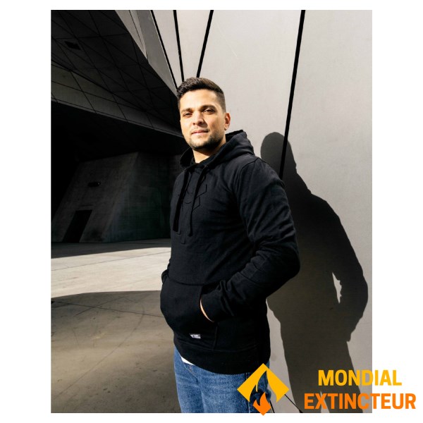 Rugby Division - Sweatshirt à capuche homme 3D Noir S