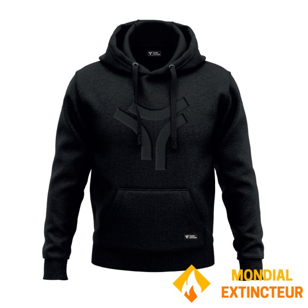 Rugby Division - Sweatshirt à capuche homme 3D NOIR XXXL