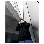 Rugby Division - Sweatshirt à capuche Multi Sign Noir/Blanc M