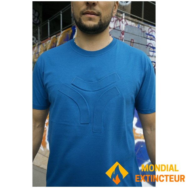 Rugby Division - T-shirt MC homme 3D Bleu pétrole XXL