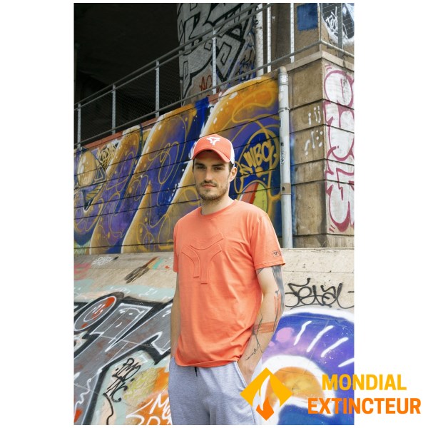 Rugby Division - T-shirt MC homme 3D corail XL