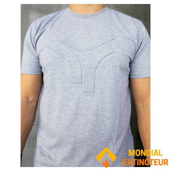 Rugby Division - T-shirt MC homme 3D gris XXL