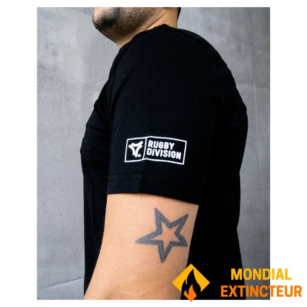 Rugby Division - T-shirt MC homme 3D Noir M