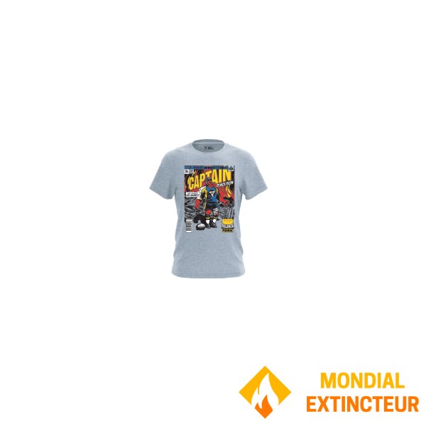 Rugby Division - T-shirt MC homme Captain gris S