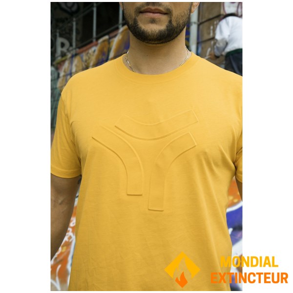 Rugby Division - T-shirt MC homme Jaune moutarde taille L