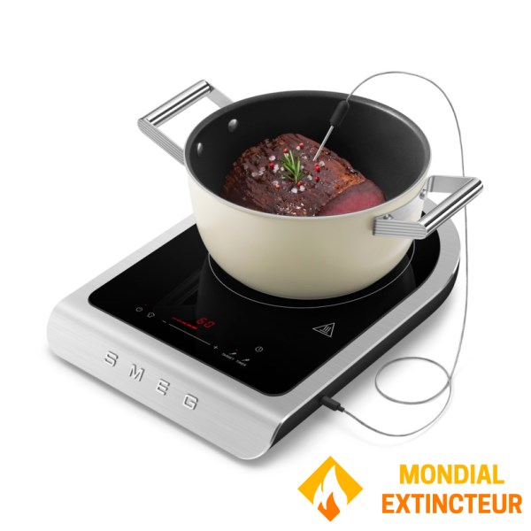 Smeg - Table de cuisson  Induction portative noir mat