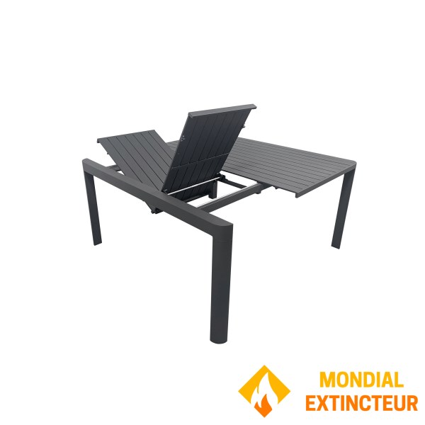 Wilsa - Table de jardin COMO carrée/rectangle 4/8p gris