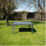 Wilsa - Table de jardin COMO carrée/rectangle 4/8p gris