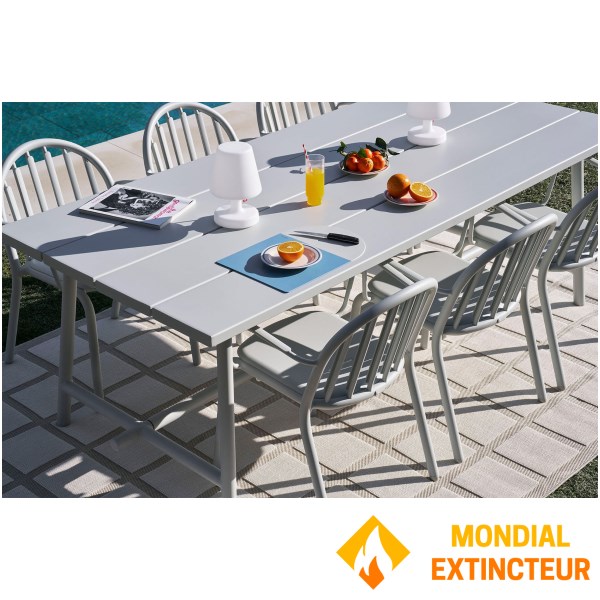 Fatboy - Table de jardin Fred’s gris 200 X 100