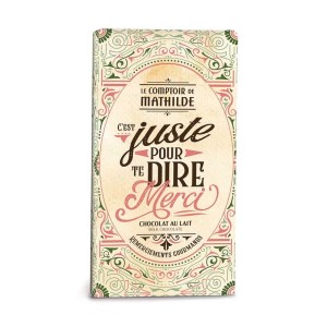 Comptoir de Mathilde - Tablette chocolat Lait - Merci - 100g