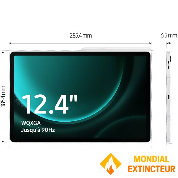 Samsung - Tablette tactile Galaxy Tab S9 FE+ 12,4" 128 Go