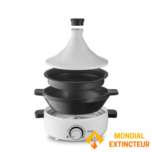 Simeo - Tajine électrique Céramique blanc