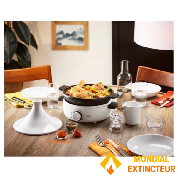 Simeo - Tajine électrique Céramique blanc