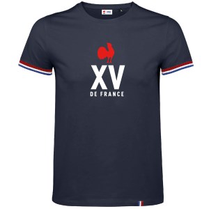 FFR - Tee-shirt adulte marine Taille L