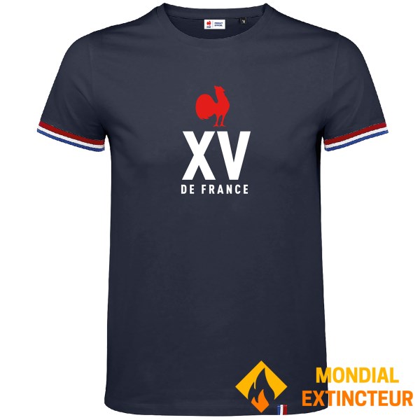 FFR - Tee-shirt adulte marine Taille L