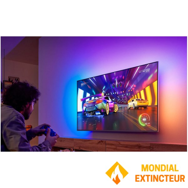 Philips - Téléviseur 4K 50" Ambilight 3 HDR+  Smart TV