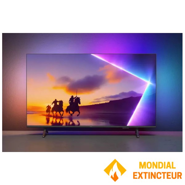 Philips - Téléviseur 55" Ambilight 4K QLED