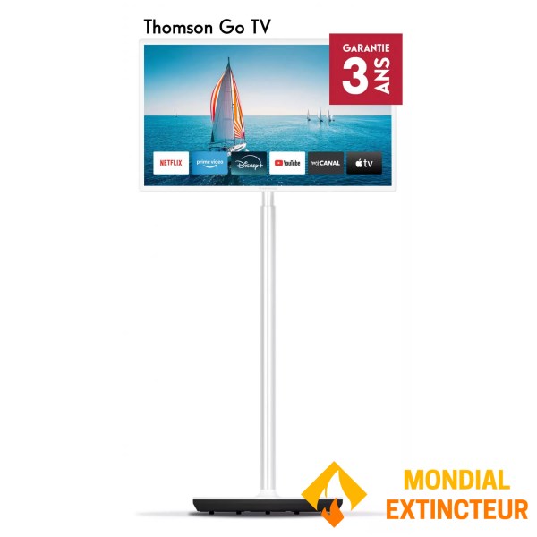 Thomson - Télévision LED 32 " GO TV blanc sur pied 