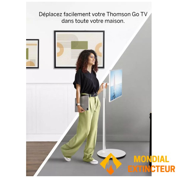 Thomson - Télévision LED 32 " GO TV blanc sur pied 