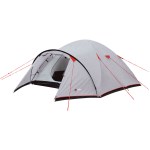 Wilsa - Tente de camping Corte 3 - Gris/rouge