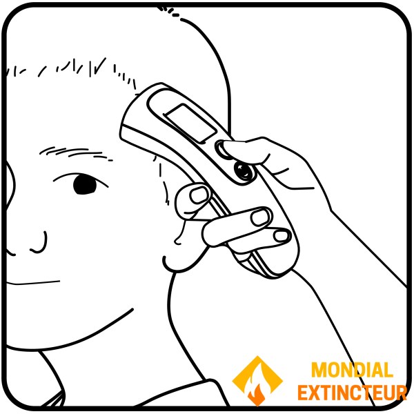 Terraillon - Thermomètre sans contact connecté Thermo Smart