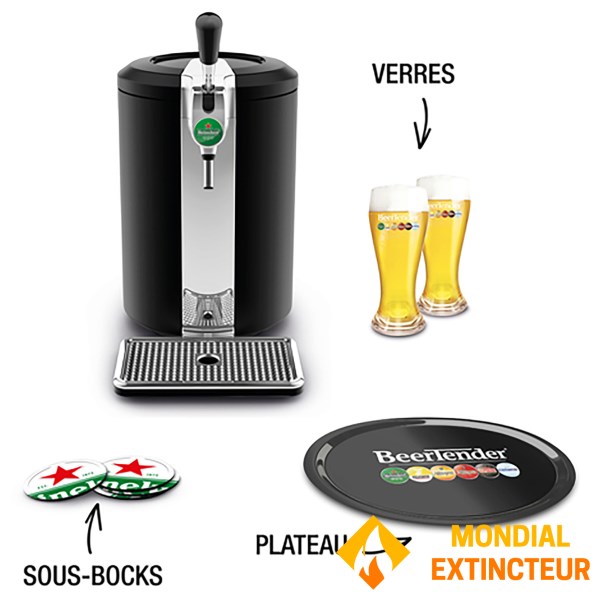 Krups - Tireuse à bière BEERTENDER NOIRE avec 1 plateau+2 verres