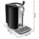 Krups - Tireuse à bière BEERTENDER NOIRE avec 1 plateau+2 verres