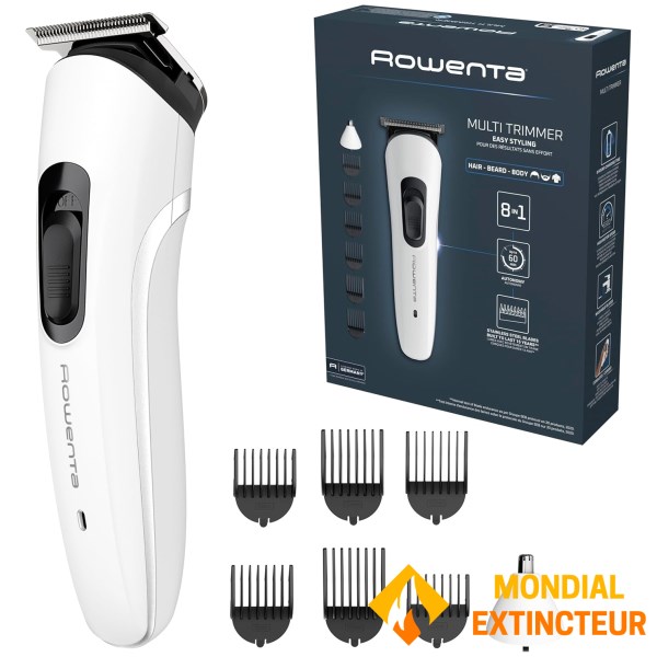 Rowenta - Tondeuse barbe et cheveux Trim & Style 8 en 1