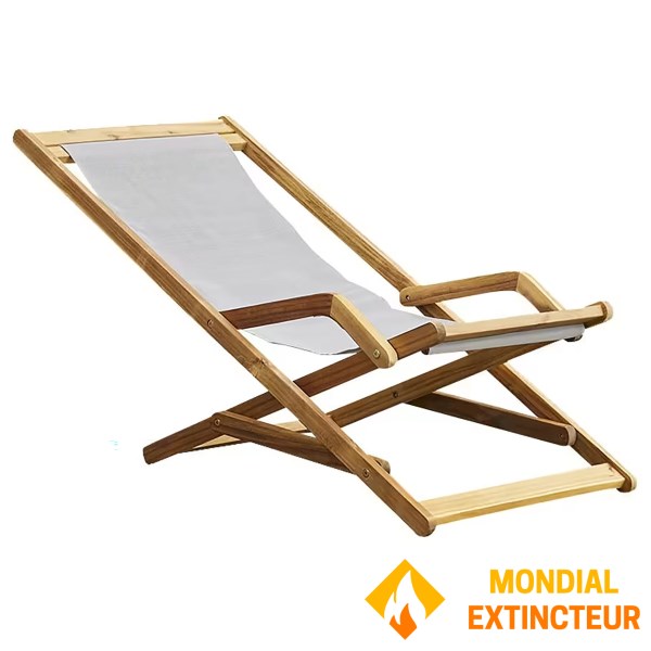 Wilsa - Transat Sea acacia et textilène gris