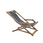 Wilsa - Transat SEA noir - Acacia textilène