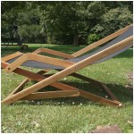 Wilsa - Transat SEA noir - Acacia textilène