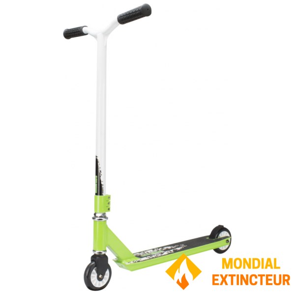 Black Dragon - Trottinette Freestyle VERT/BLANC