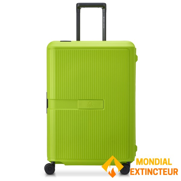Benetton - Valise cabine Color Block hardside 55 cm citron vert S