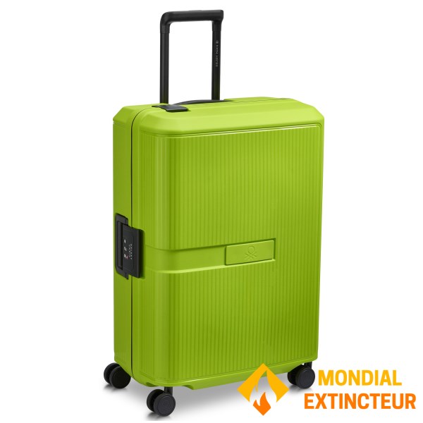 Benetton - Valise cabine Color Block hardside 55 cm citron vert S