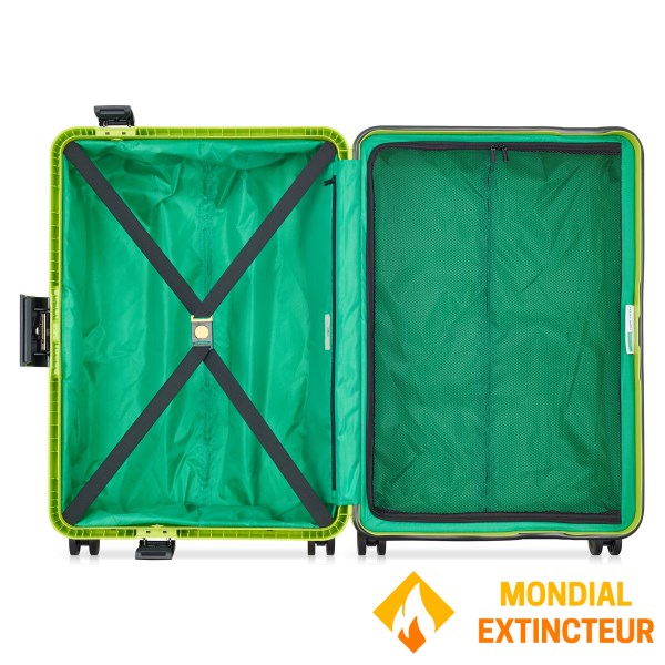 Benetton - Valise cabine Color Block hardside 55 cm citron vert S