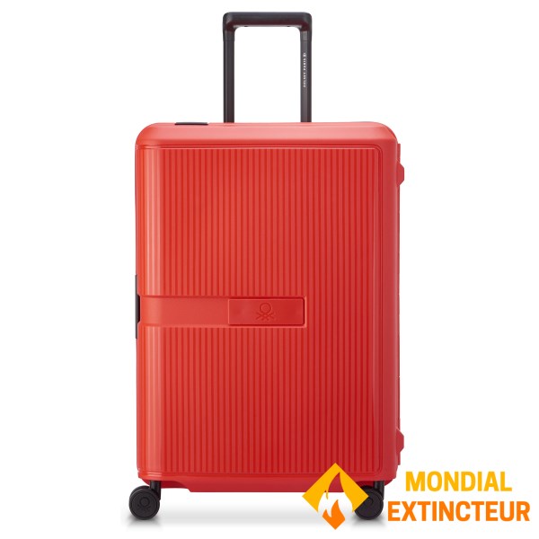 Benetton - Valise cabine Color Block hardside 55 cm rouge S