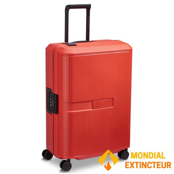 Benetton - Valise cabine Color Block hardside 55 cm rouge S