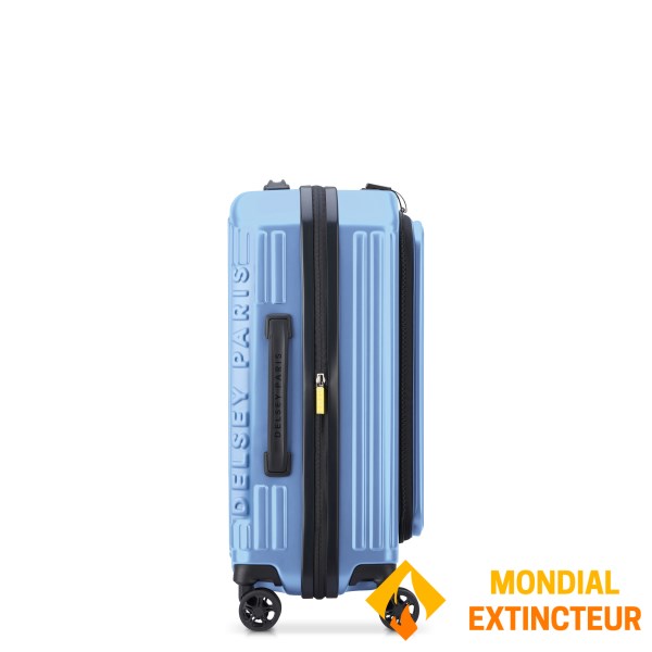 Delsey - Valise court séjour Securitime extensible 55cm - Bleu