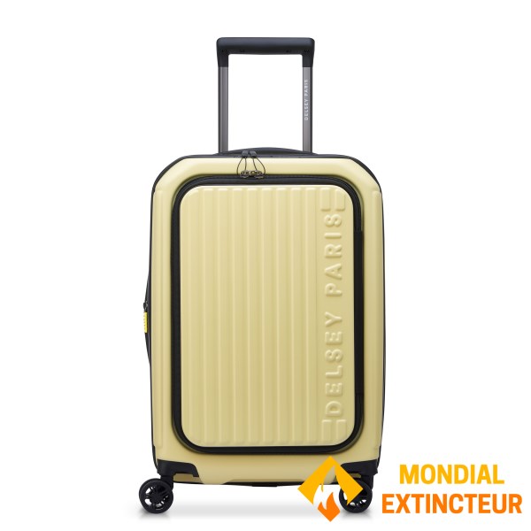 Delsey - Valise court séjour Securitime extensible 55cm - Jaune