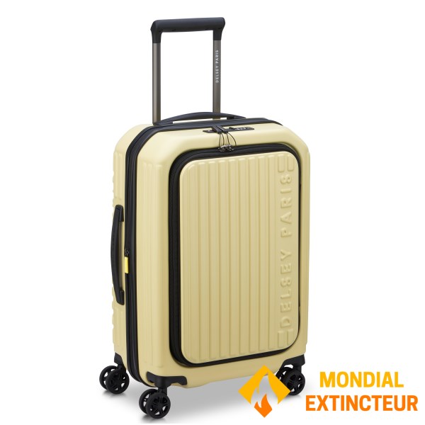 Delsey - Valise court séjour Securitime extensible 55cm - Jaune