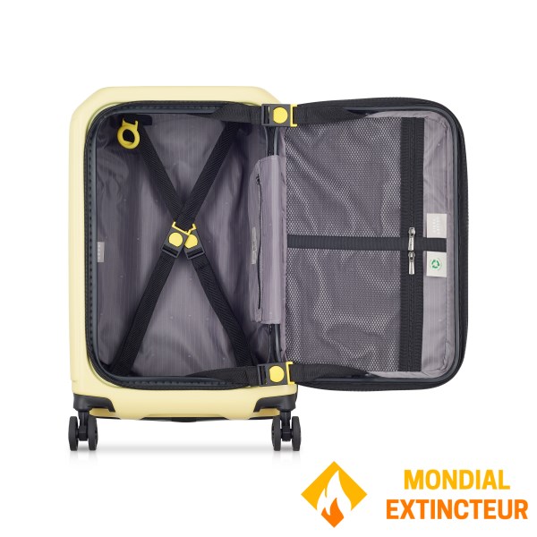 Delsey - Valise court séjour Securitime extensible 55cm - Jaune