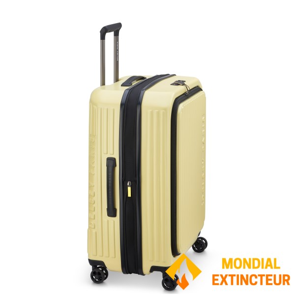 Delsey - Valise court séjour Securitime extensible 55cm - Jaune