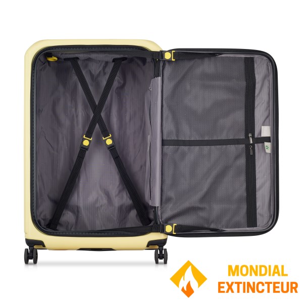 Delsey - Valise long séjour Securitime extensible 77 cm - Jaune