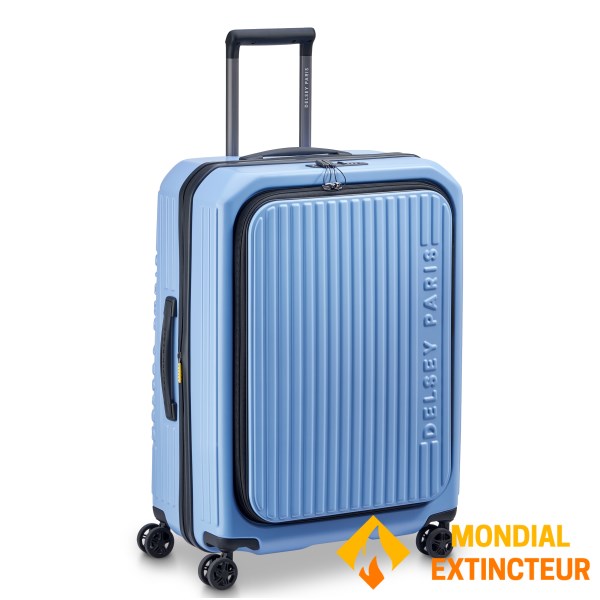 Delsey - Valise moyen séjour Securitime extensible 66 cm - Bleu
