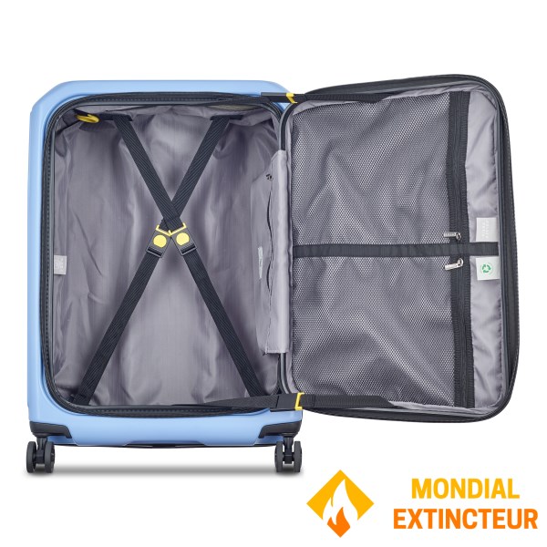 Delsey - Valise moyen séjour Securitime extensible 66 cm - Bleu