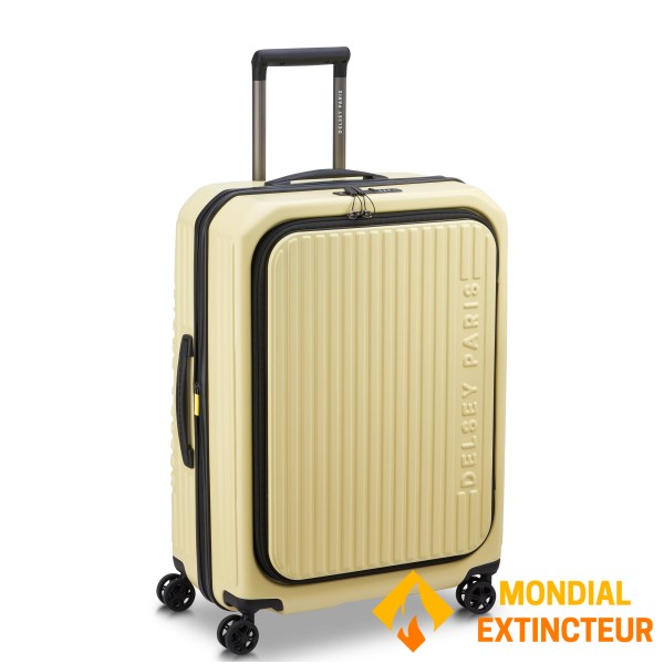 Delsey - Valise moyen séjour Securitime extensible 66 cm - Jaune