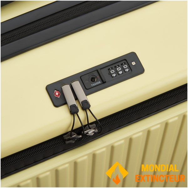 Delsey - Valise moyen séjour Securitime extensible 66 cm - Jaune